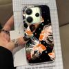 Koi Goldfish Sparkle Black Glossy Phone Case for Xiaomi Redmi Note 14 13 12 11 11S 10 9 8 Pro 9C 13C 14C A5 A3 A4 A3X A1 Cover