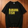 Banana Fish Cotton Tshirt Unisex Korean Clothes Colorful Graphic Trendy Gothic Tshirt Hip Hop Aesthetic Pop Culture Grunge Pastel