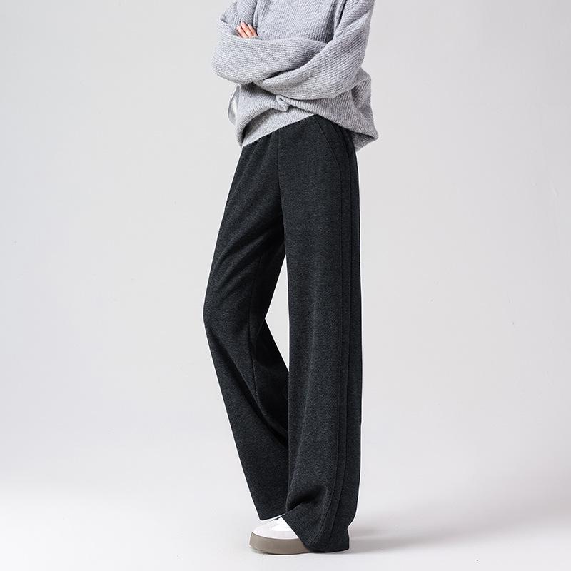

Herringbone Women s Acetate Wool Loose Fit Wide-Leg Pants - Autumn/Winter Collection XL - Weight 120-135lbs
