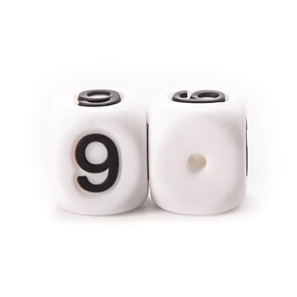 40Pcs/lot 12mm Silicone Digital Star Love Beads Alphabet Beads DIY Pacifier Chain Bracelet Jewelry Accessories