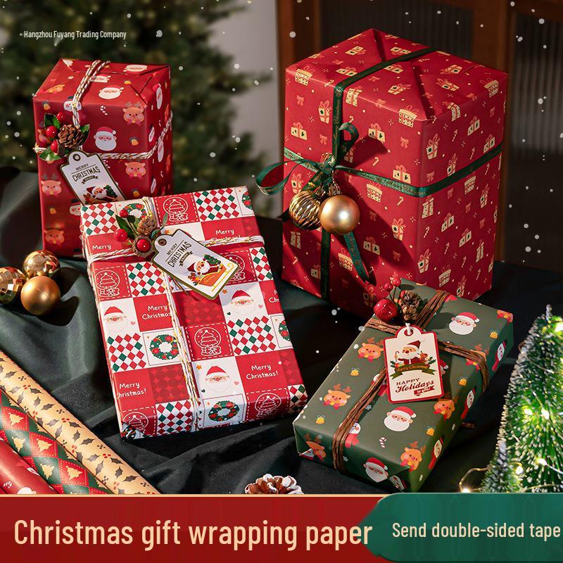 Colorful Cartoon Gift Wrap for Kids – Christmas & Birthday Paper for Boys and Girls with Flower Design