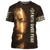 Jesus Christus T-Shirt Herren Damen Kurzarm O-Ausschnitt T-Shirts 3D Gedrucktes Muster USA Flagge Gottesdienst Kapelle Kleidung Pullover Top Tee