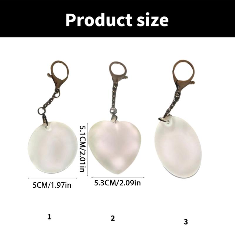 Practical USB Rechargeable Touch Sensor Night Light Keychain Charm Pendant for Handbags and Backpacks With Soft Glows