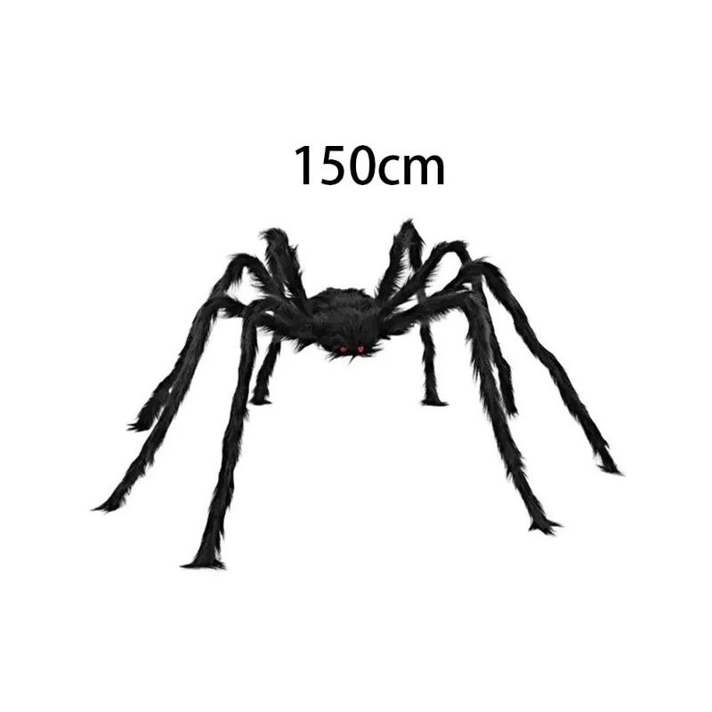 Nuovo Peluche Halloween Ragno Gigante Realistico Simulazione Morbido Ragni Neri Grandi Decorazioni Scherzose per Esterno Ragni Halloween