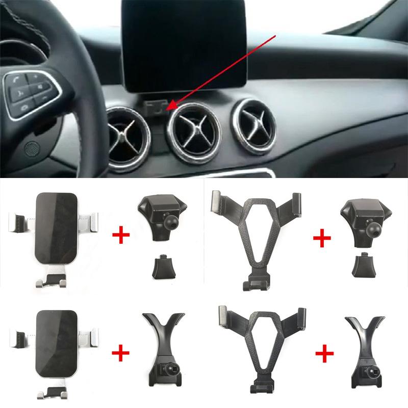 1 Lot Matière Plastique Pour 2013-2018 Mercedes-Benz GLA X156 CLA X117 Support de Support pour Grille d'Aération Support pour Téléphone Portable Support Spécial