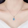 Simple Personality, Slightly Inlaid Zircon Water Drop Heart-Shaped Pendant, Femininity Product, Collarbone Necklace.