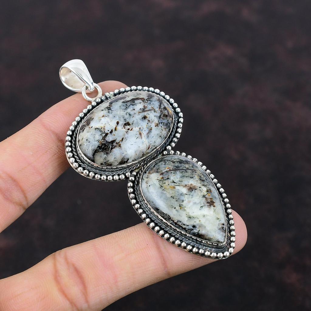 Astrophyllit Hänge Helt Nytt Ädelstenssmycke 925 Sterling Silver Hänge Vintage Smycke Handgjort Hänge Gåva Till Henne Underbart Hänge