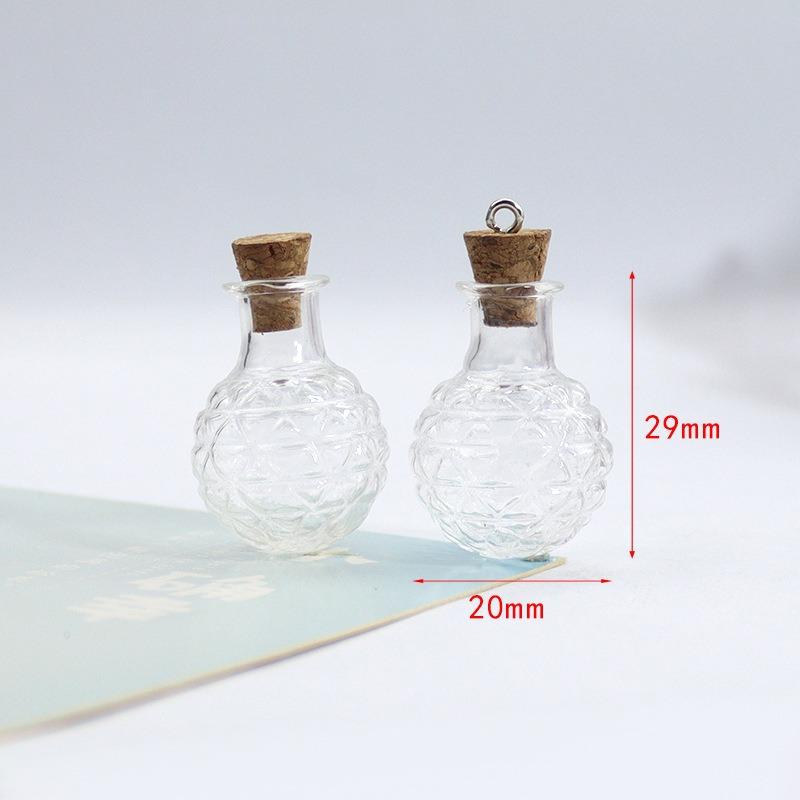 Vaso de Vidro Miniatura Decoração de Casa de Bonecas Garrafa de Aromaterapia DIY Artesanato em Vidro Vaso de Flores Ornamento de Mesa para Casa e Exibição