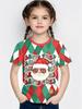 Niedliches Weihnachtsmann Kinder T-Shirt Weihnachten 3D Druck Mädchen Kurzarm T-Shirt Feiertag Jungen Kleidung O-Ausschnitt T-Shirts Oberteile Kleidung