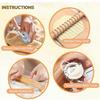 9Pcs Pasta Making Tools Set, Wooden Rolling Pin, Gnocchi Board, Ravioli Stamp Maker Cutter, Pastry Cutter Wheel