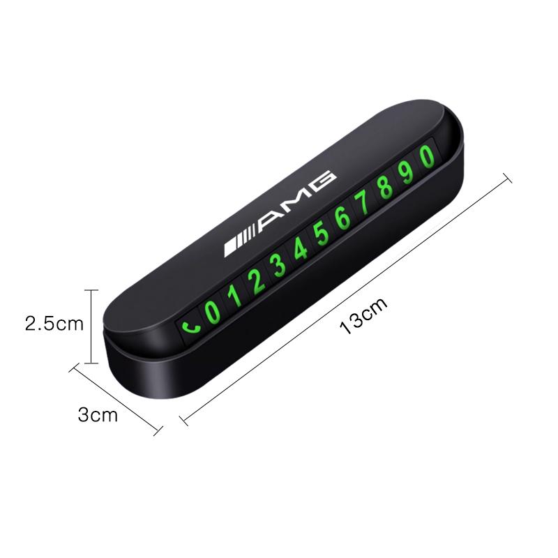 Car Temporary Parking Phone Number Card Accessories For Mercedes Benz AMG GLE GLS CLA CLE GLC CLS GLA W223 W213 W206 W464 W247 NG4