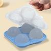 Golf Ball Ice Cube Tray with Funnel 4-Cavity Silicone Mold for Large Sphere Ice Easy-Release Leak-Proof Food-Grade Ice Cube Maker for Home Bar
