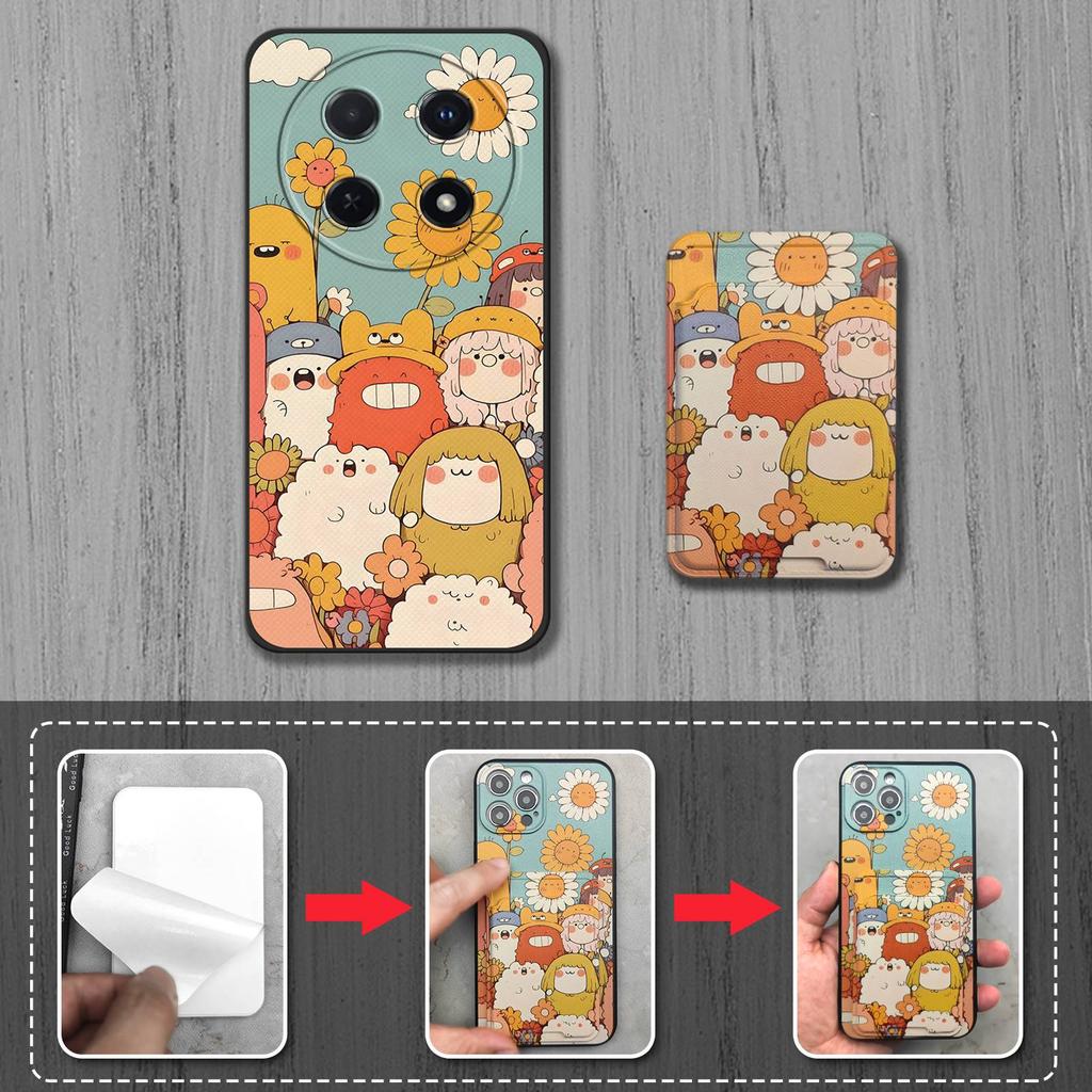 Back Cover Shockproof Phone Case For Huawei Enjoy70 Pro/Nova12i/Nova13i Anti-knock Card Bag Durable Protective Cute TPU