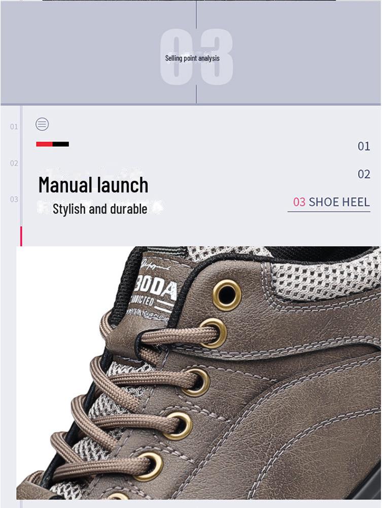 Men's Trendy Casual Sports Leather Shoes - Autumn/Winter 2024 Fashion Collection