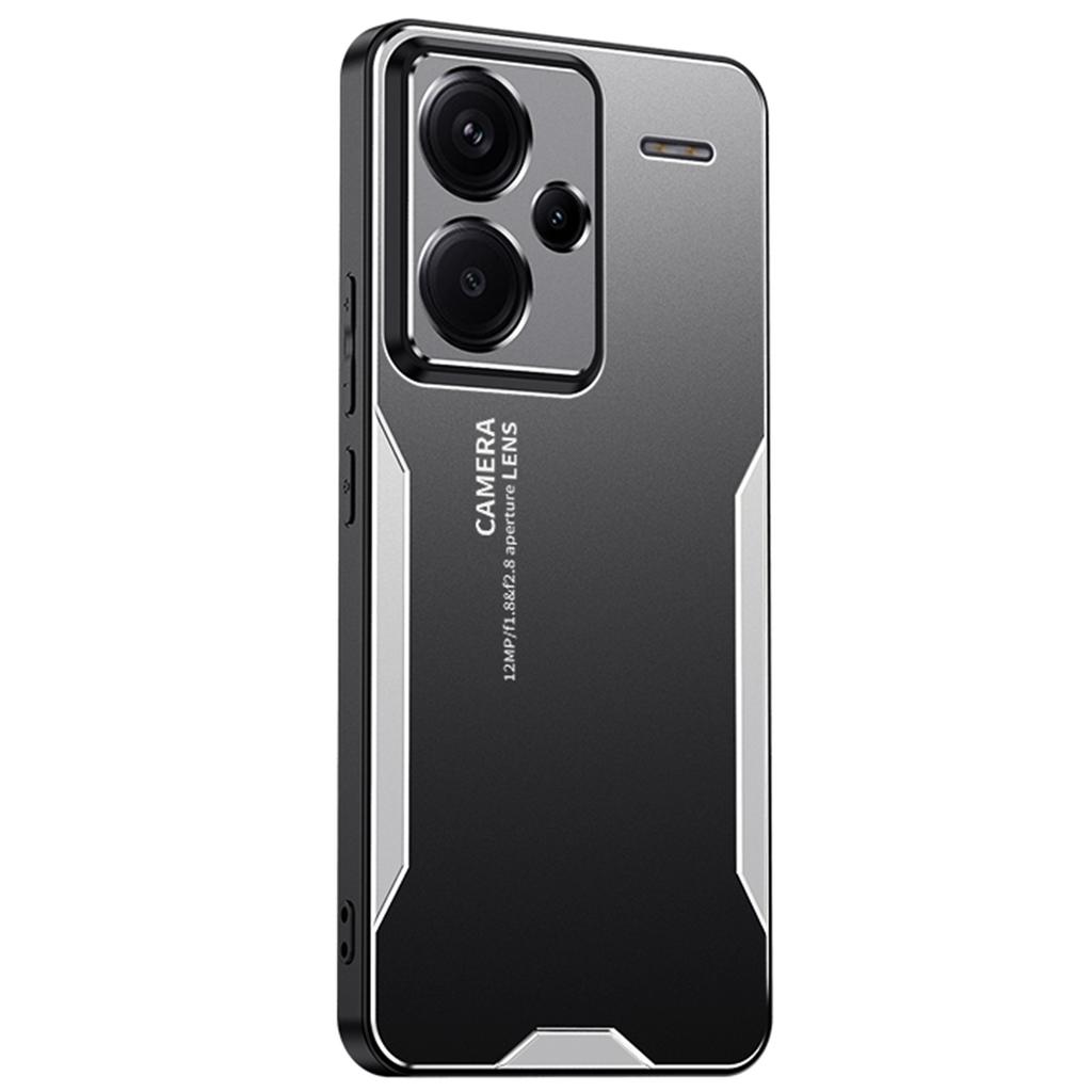 Für Xiaomi Redmi Note 13 Pro+ 5G Hülle Aluminiumlegierung+TPU+PC Airbag-Schutz Schutzhülle mit Objektivabdeckung