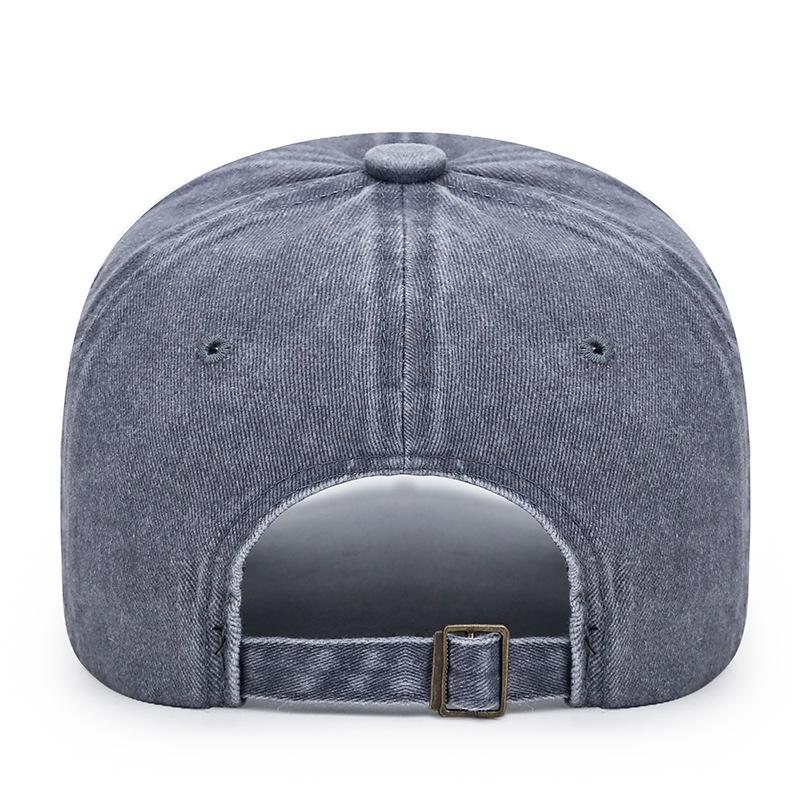 Washed 3D Letter Distressed Baseball Cap with Sun Protection for Men and Women
