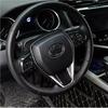 Carbon Fiber Steering Wheel Decor Frame Trim 3PCS For Toyota Camry 2018-2024