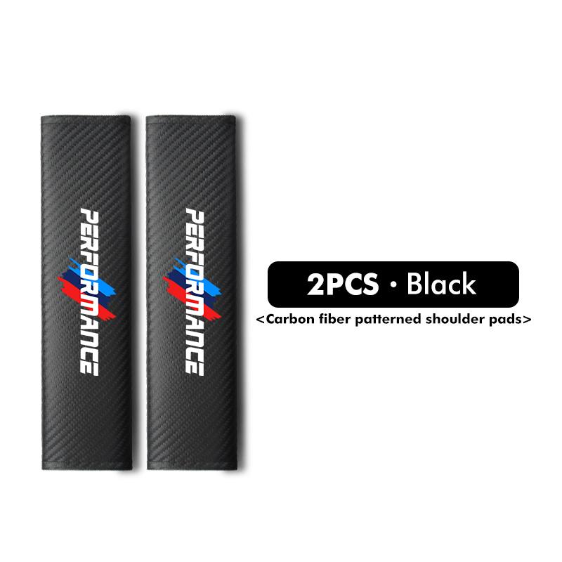 AAACF1 Carbon Car Seat Safety Belt Protector Pad Shoulder Accessories For BMW E46 E90 F30 F10 F20 G20 E87 E60 F01 F02 G14 E83