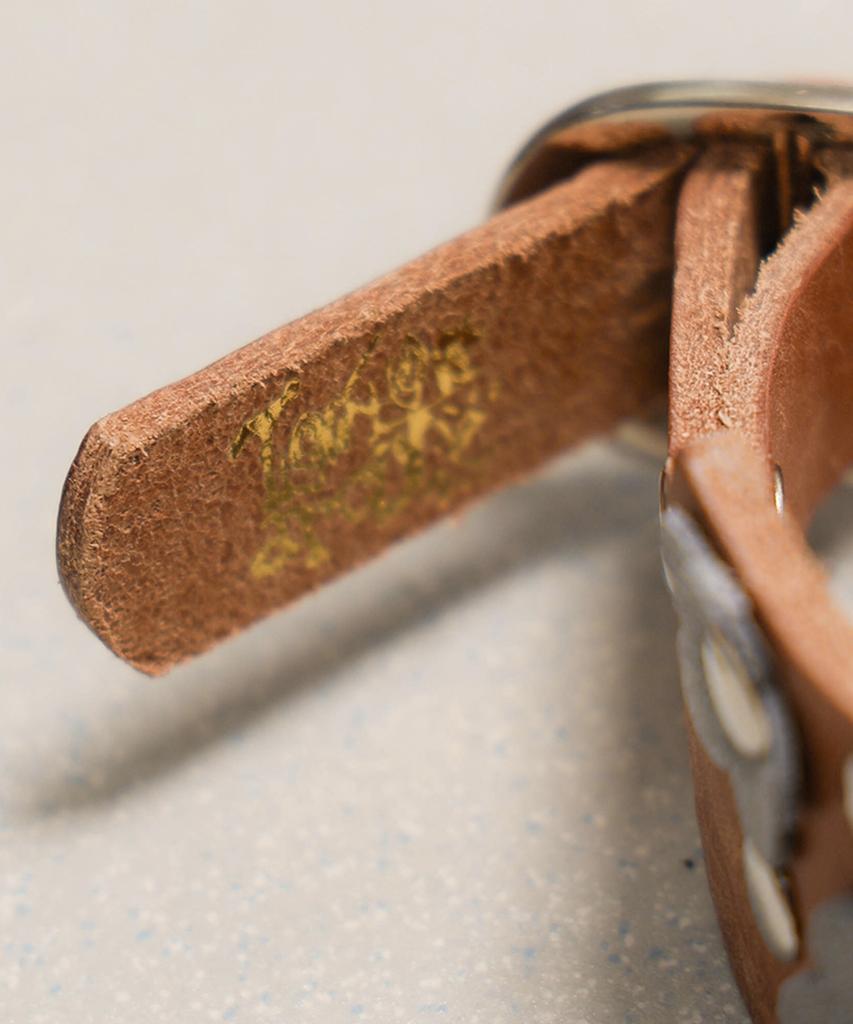 Towtow Archive Feverfew Leather Bracelet Brown