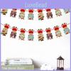 Festive Cartoon Christmas Banners For Holiday Decoration Cheerful Party Supplies