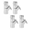 4pcs Boat Pipe Connector 22mm Stainless Steel Folding Swivel Tube Connector Hardware for Marine Yachet