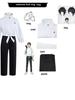 Anime Jujutsu Kaisen Yuta Okkotsu Costume de Cosplay Ensemble de Costume pour Homme
