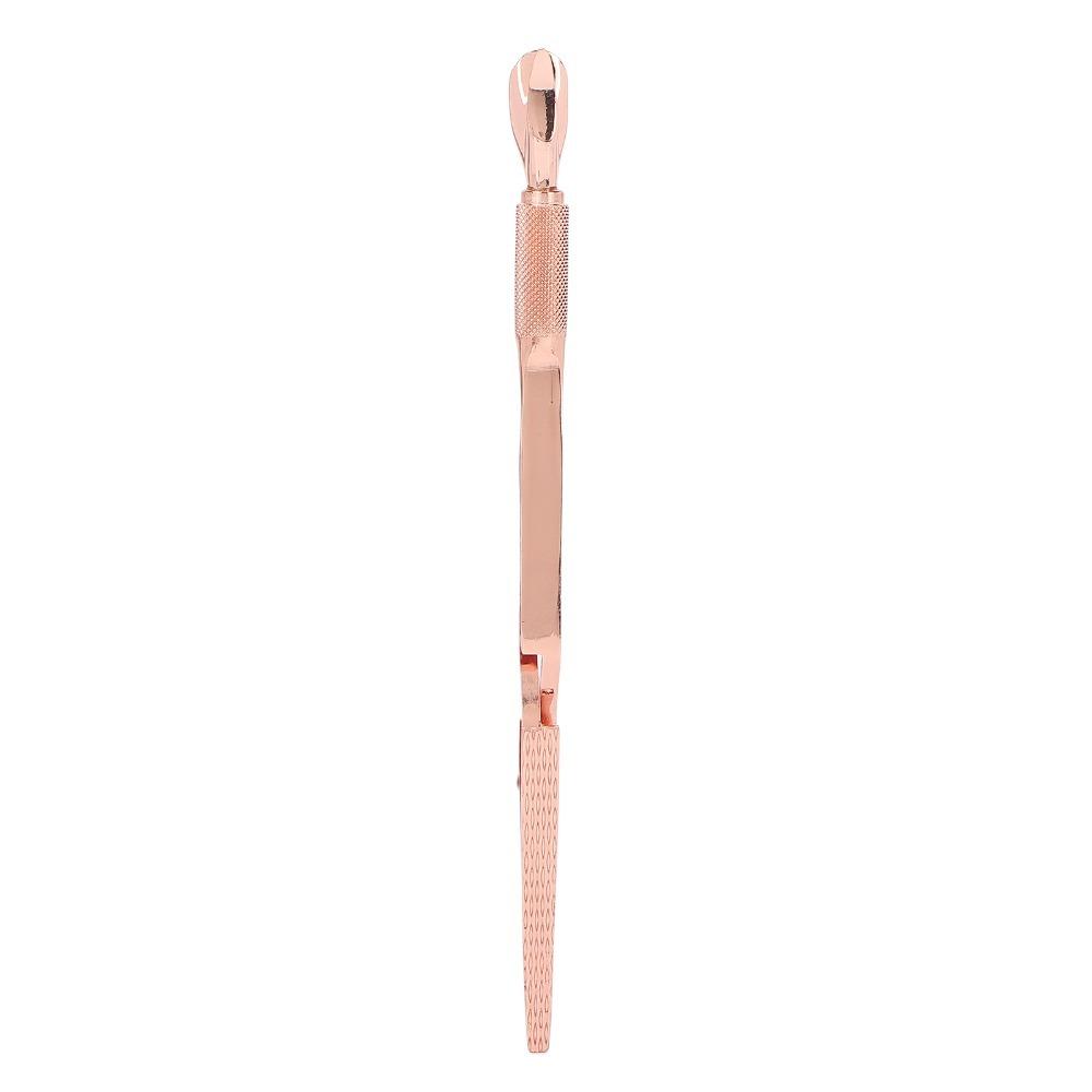 Rose Gold X-shaped False Nail Shaping Tweezers Builder Gel Nail Forming Clamp Professional Use