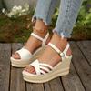*Hot Selling in Summer Comfortable Wedge Heel Sandals for Women in Plus Size Fashiable New Elegant Fish Mouth Casual Sandals