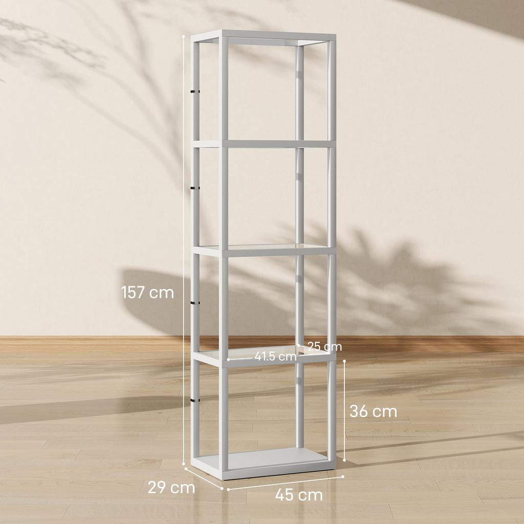 Four-Shelf Floor Lamp - Grey