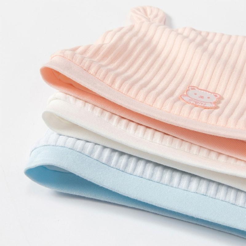 Stylish Infant Beanie Cap 0-1 Month Boys Girls Warm Bonnet Soft Breathable Baby Hat Newborn Fetal Cap for Indoor Outdoor