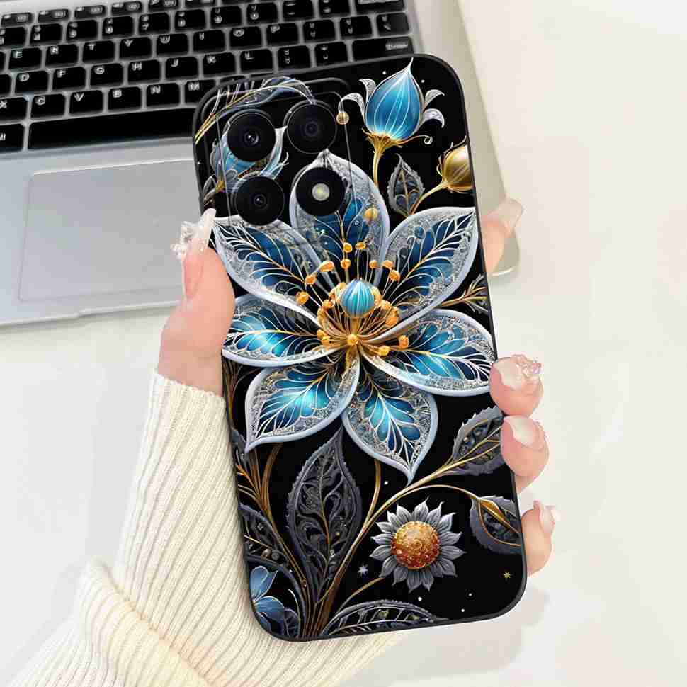 For Honor X8a 4G CRT-LX1 Case Cute Butterfly Luxury Flower Soft Silicone Cover For Huawei HonorX8a X8A CRT-LX2 6.7" Bumper Shell