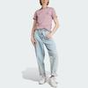 Adidas Originals Graphic Tee Cartoon Logo Print Sports Short Sleeve T-Shirt Women Tops Magical-Purple Pink IN4127