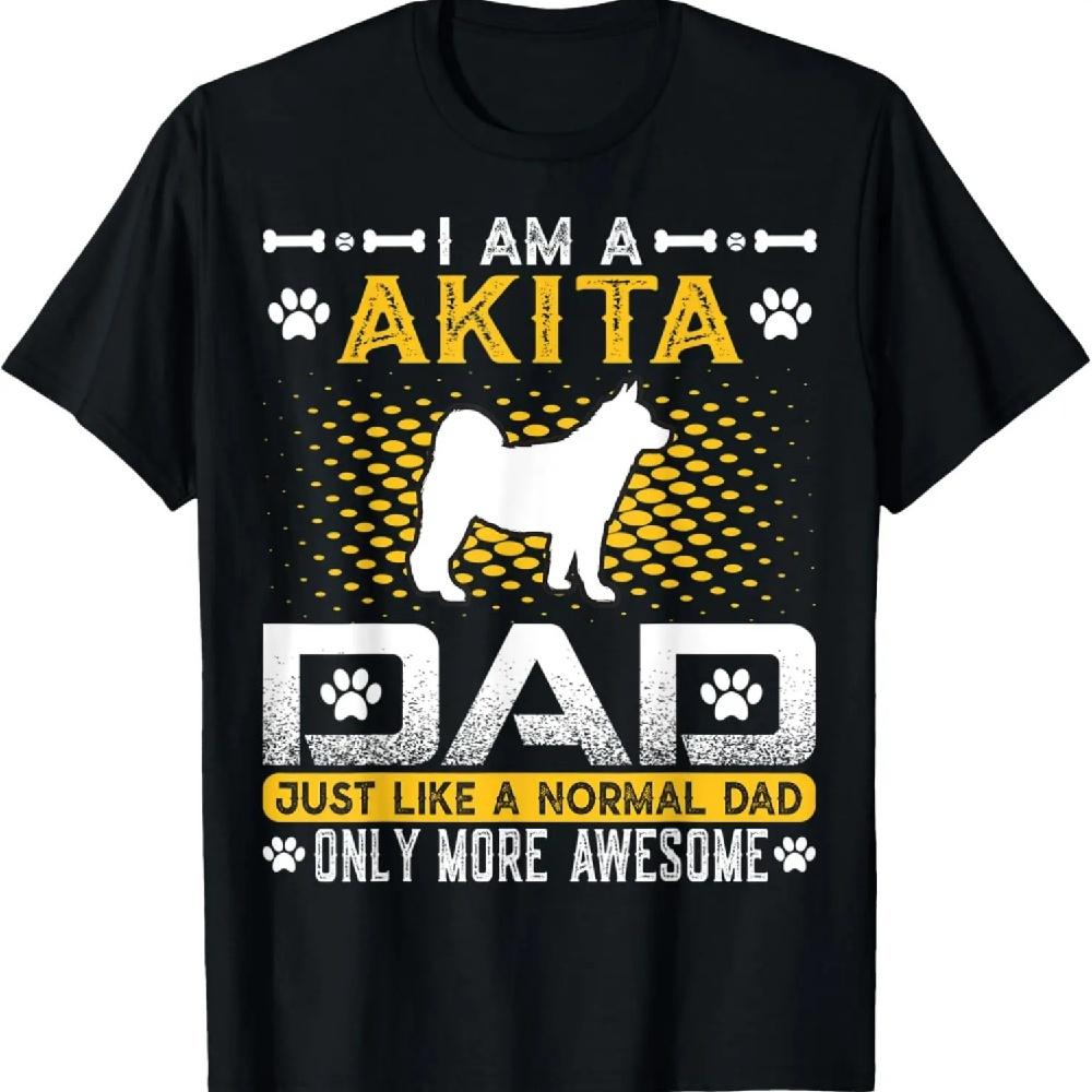 

Mens Funny Akita Dad Like A Normal Dad Only More Awesome T-Shirt XXXXXL чёрный