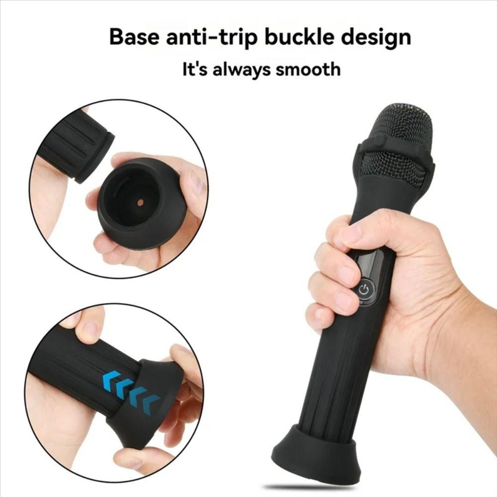 Anti-Rolling Microphone Silicone Case for for JBL Wireless Microphone Wireless Mic Accessories