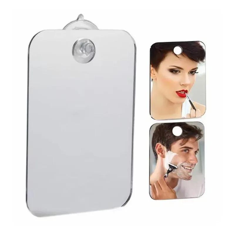 1 pz Specchio acrilico con ventosa a parete Specchio doccia per uomo Rasatura Donna Trucco Portatile Viaggio Accessori per il bagno