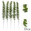 5/10Pcs Artificial Eucalyptus Leaves Green  Fake Plant for Wedding Decoration Garden Outdoor Home Decor Table Wreath Accessories