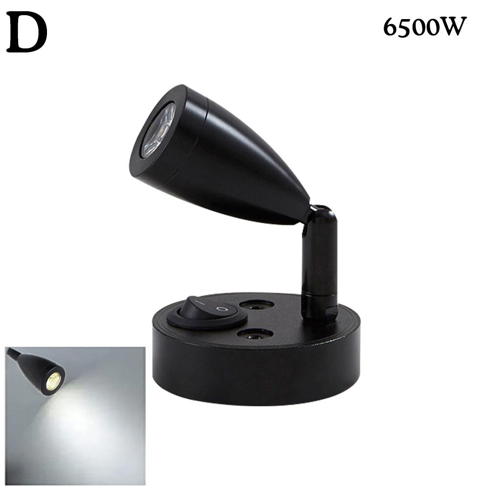 RV Lights Interior Reading Lamp LED Bedside Lamp 3W RV Wall Sconce Light Fixtures Rotatable Spot Lights Boat Camper Van Lamp