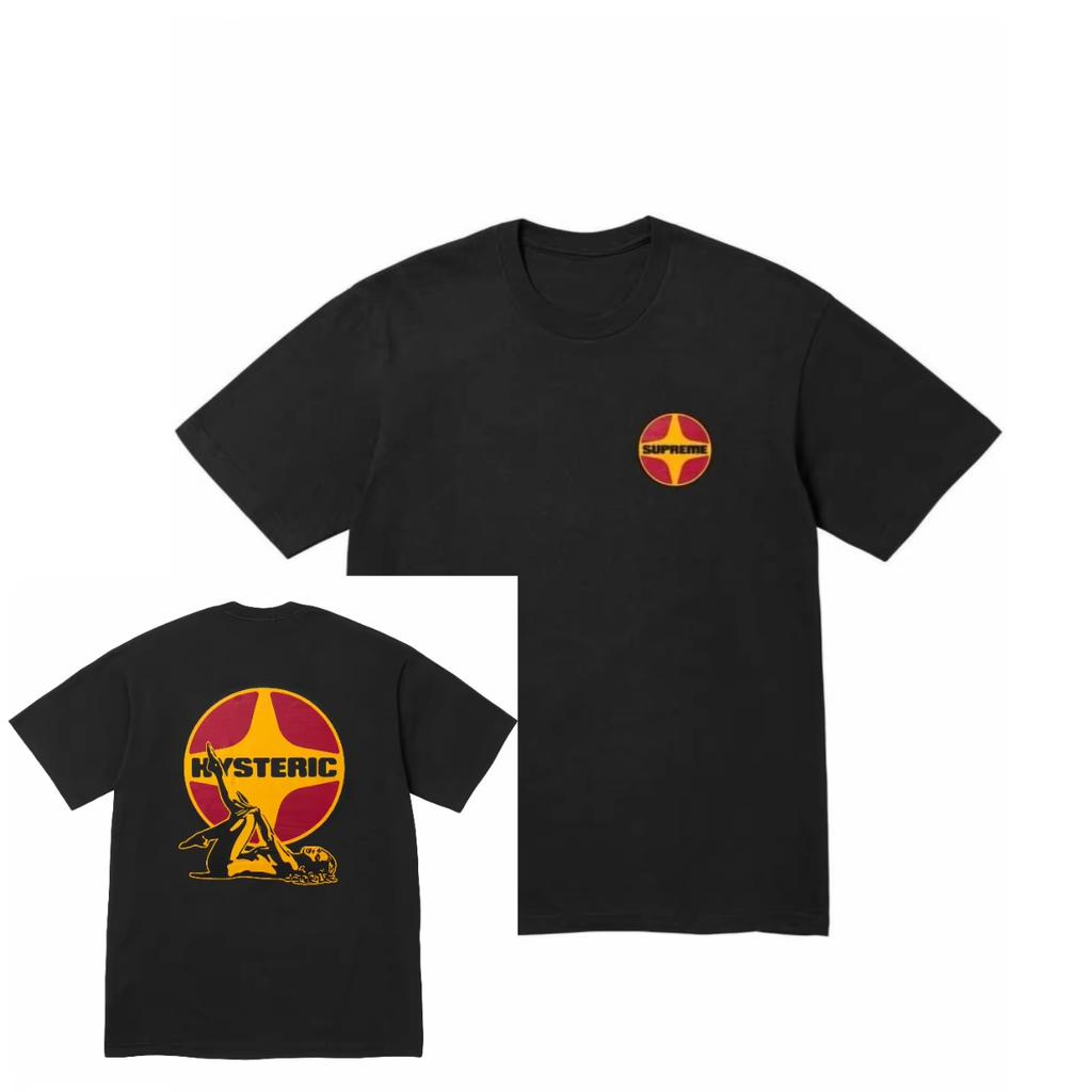 25 Summer New Japanese Cotton Short-sleeved T-shirt Summer Men's and Women's Casual Wear Multi-functional Top T-shirt Large Size