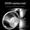 Lijia 304 Edelstahl Mehrzweck-Küchenschüssel