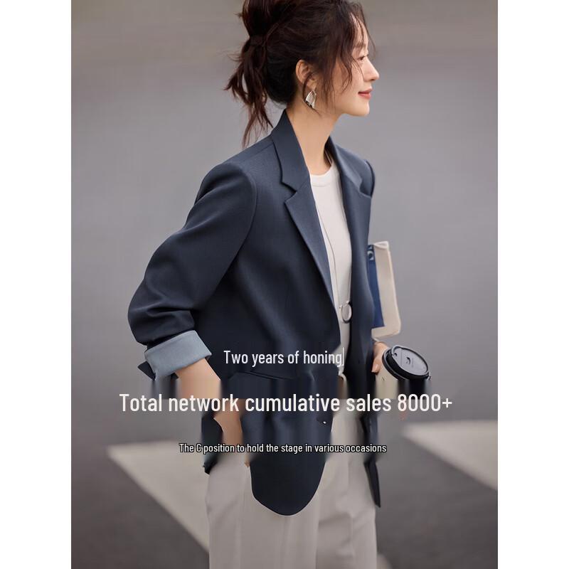 Mohan Yimei Women s Single-Button Casual Blazer M