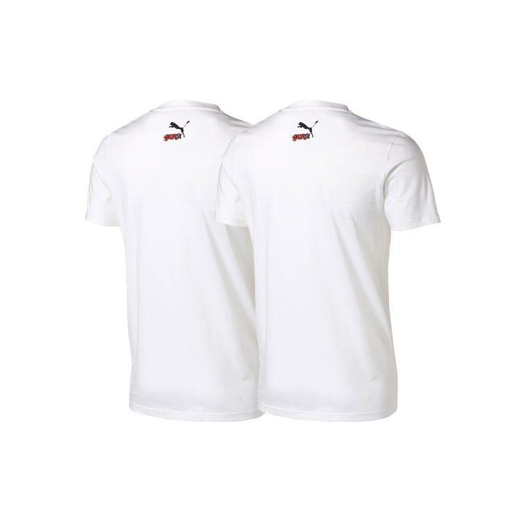 PUMA T Shirts Men's Crew Neck Moderate Straight Fit 596036-02