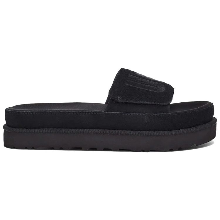 UGG Laton Slide Thick Sole Fashion Sandals Women Sandals Black 1110110-BLK