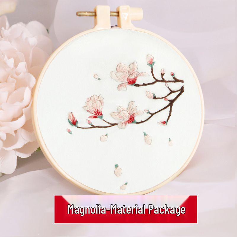 Beginner's Hand Embroidery Kit: Create Su Embroidery, Punch Needle, Ribbon Embroidery, and Cross-Stitch Items.