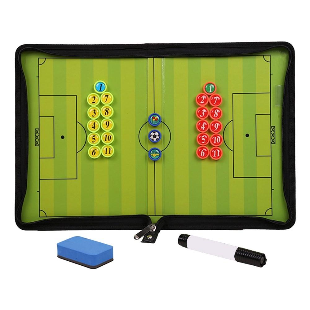 Foldable Magnetic Tactical Board Football Training Tactical Clipboard Football Coach Football Tactical Folder Assistance Tool