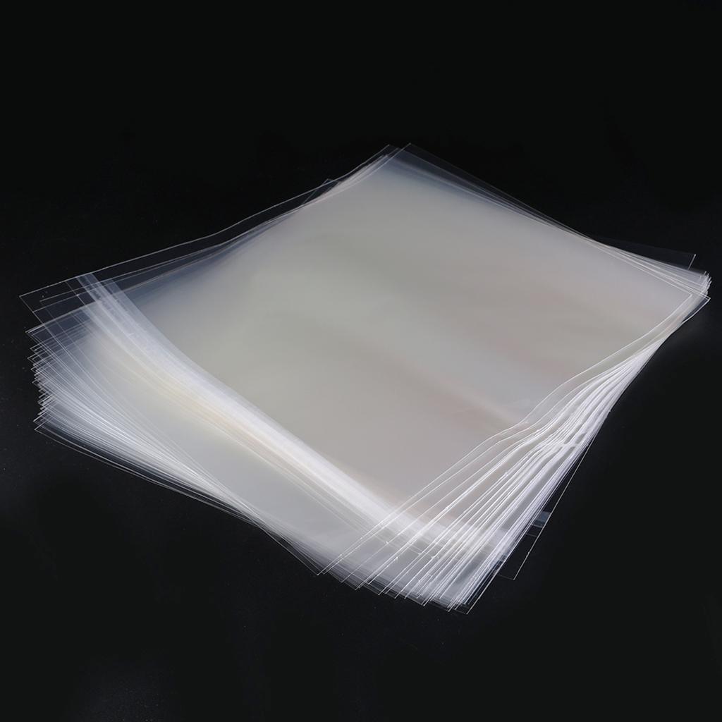 50 Stück/Set OPP Gel Schallplatten Schutzhüllen Selbstklebende Tasche für 7 Zoll Vinyl Schallplatten Plattenspieler Zubehör