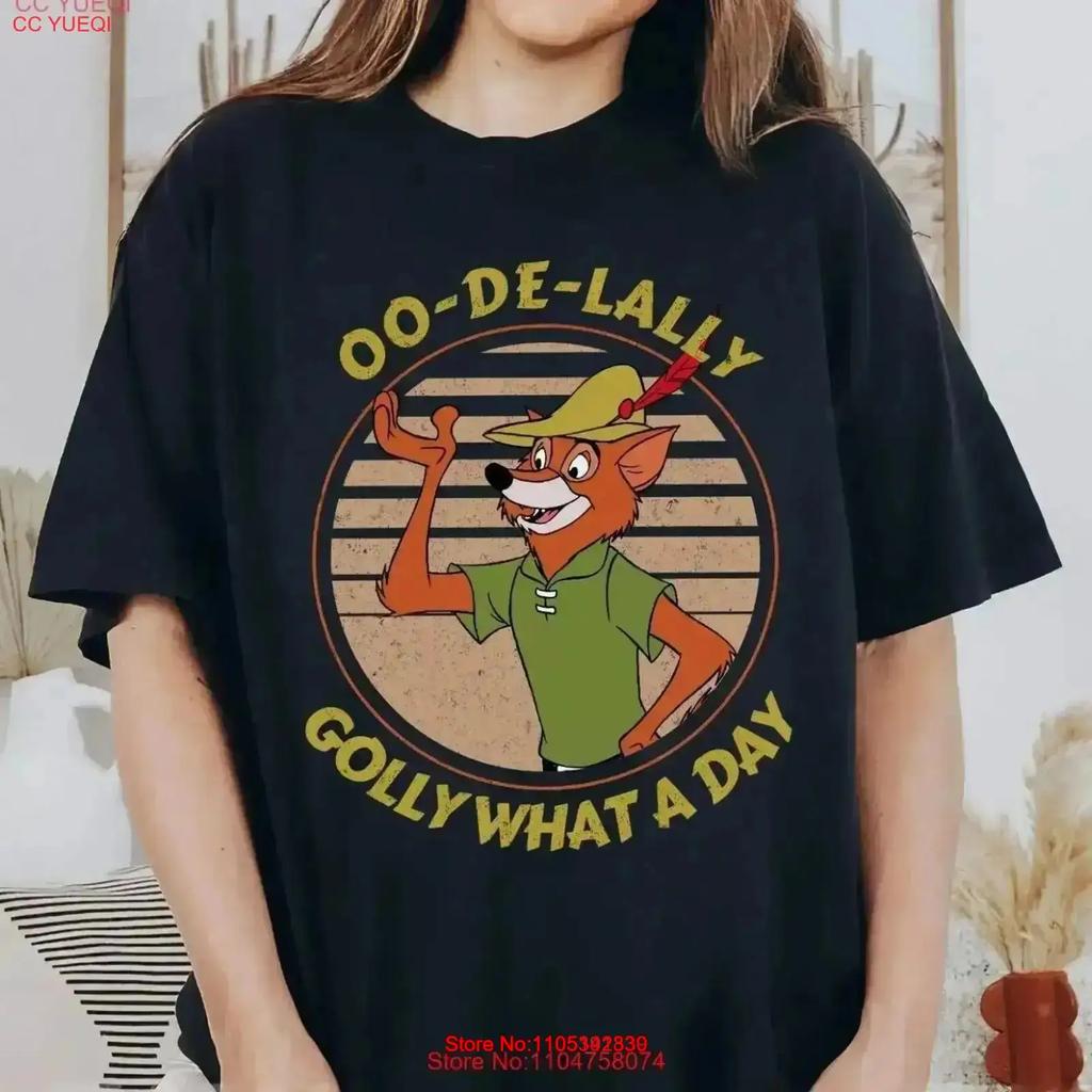 Robin Hood Oo De Lally Golly What A Day Adult T Shirt Vintage Breathable Versatile Top For Everyday Wear Stretched
