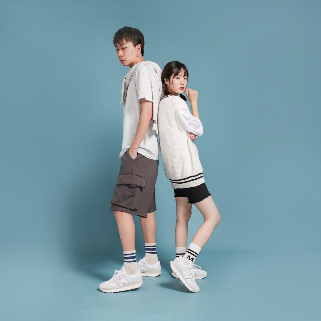 New Balance Noritake X  NB 237 Two-Layer Cowhide Minimalist Fresh Low-Top Sports Casual Shoes Unisex Sneakers Gray Pink Silver MS237NW1