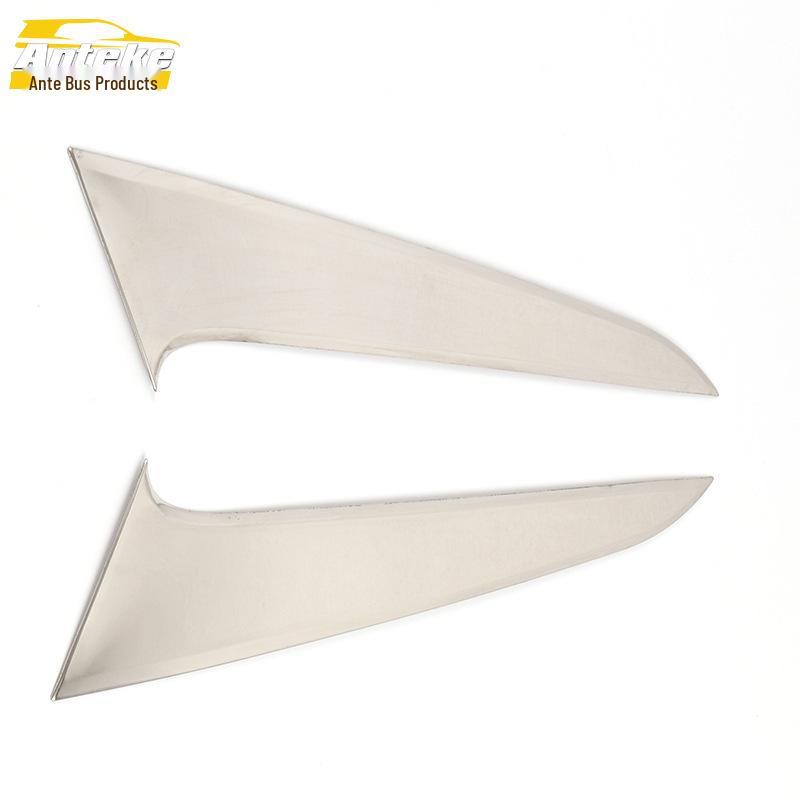 Compatible with 19 Navigator/MKX Models, Rear Window Triangle Panel Stainless Steel Decorative Stickers.