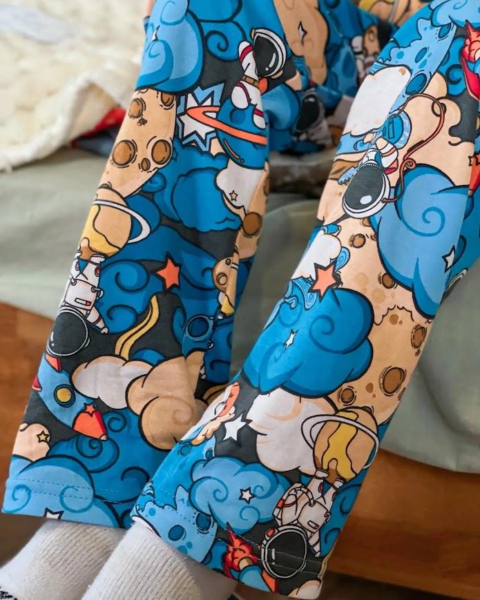 Boys’ Pajama Set – Warm Fleece Lining, Snap Top, Printed Design, Demi-season, 6077-024-33-4 HC