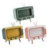 2 In 1 TV Shape Phone Stand Holder, Tissue Box Dispenser, Napkin Case Organizer